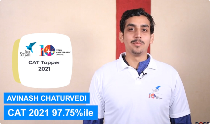 Avinash Chaturvedi - CAT 2021 - 97.75%ile 0-7 screenshot